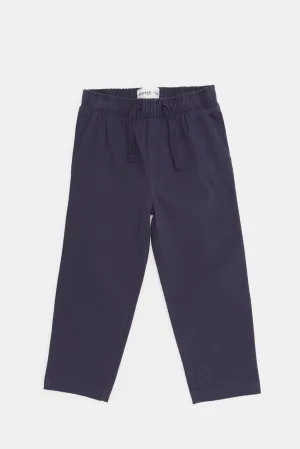 Infant Boys Navy Chino Pull On Trouser