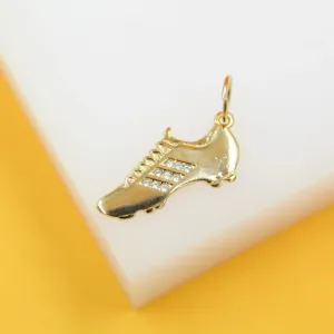 18k Gold Filled Soccer Shoes Pendant Charm