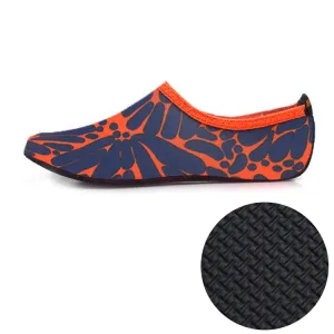 3mm Non-slip Rubber Embossing Texture Sole Figured Diving Shoes and Socks, One Pair, Size:XXXL (Orange)