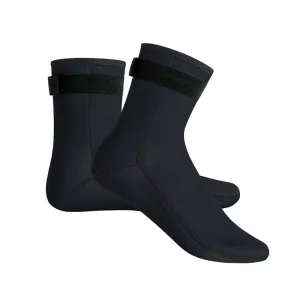 3mm Waterproof Long Beach Diving Socks Warm Non-slip Snorkeling Socks, Size: XS(Black)