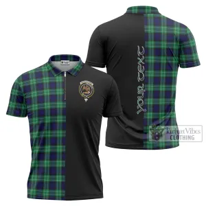 Abercrombie Tartan Zipper Polo Shirt with Family Crest and Half Of Me Style