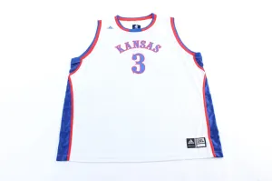 Adidas Embroidered Logo Kansas Jayhawks Russell Robinson Jersey