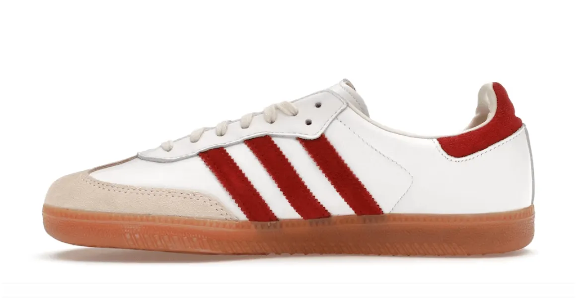 adidas Samba Sporty & Rich White Collegiate Burgundy