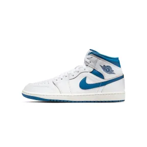 Air Jordan Mens 1 Mid SE "Industrial Blue" Shoes