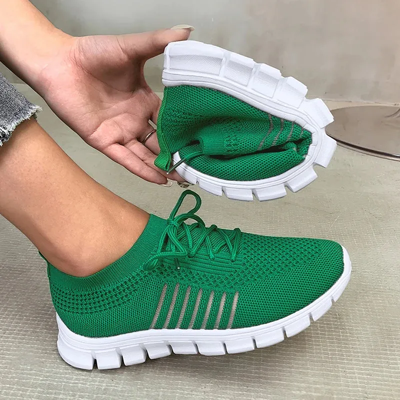 AMOZAE- - Lightweight Breathable Mesh Slip-On Sneakers