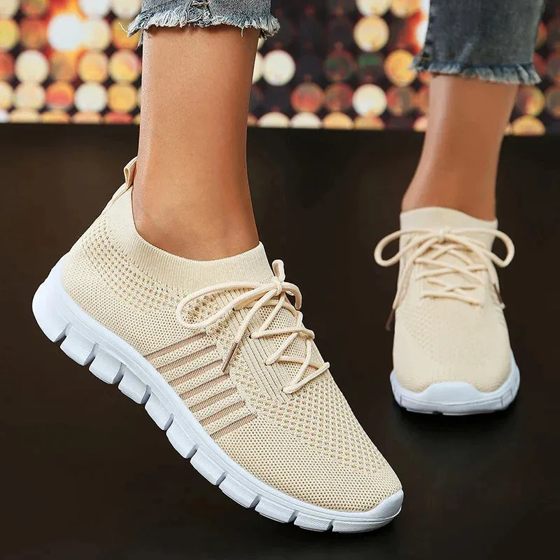 AMOZAE- - Lightweight Breathable Mesh Slip-On Sneakers