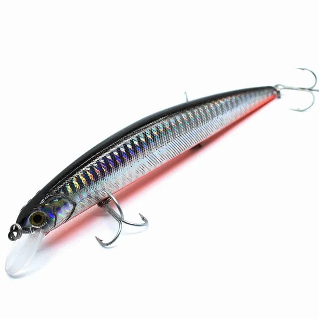 AOCLU Jerkbait wobblers 7 Colors 13cm 20.0g Hard Bait Minnow Crank Fishing lures Bass Fresh Salt water 4# VMC hooks