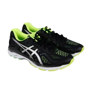 Asics Gel Kayano 23 T646N-9093 Mens Black Canvas Lace Up Athletic Running Shoes