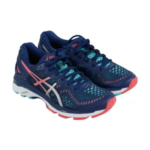 Asics Gel Kayano 23 T696N-5893 Womens Blue Canvas Low Top Athletic Running Shoes