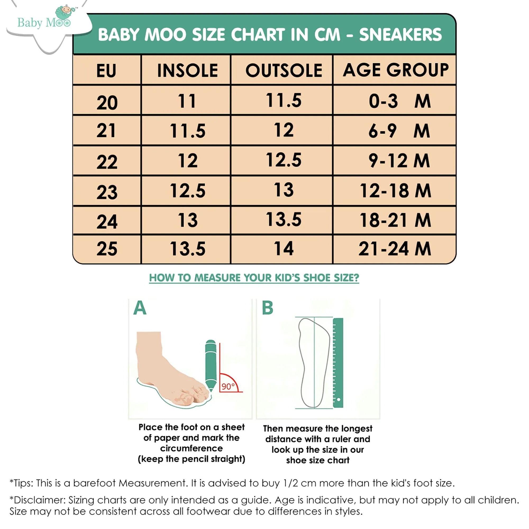 Baby Moo Breathable Velcro Strap Anti-Skid Chu Chu Sound Sneakers - Green