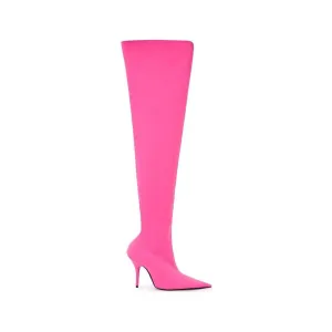 Balenciaga Elegant Pink Polyester Ankle Boots