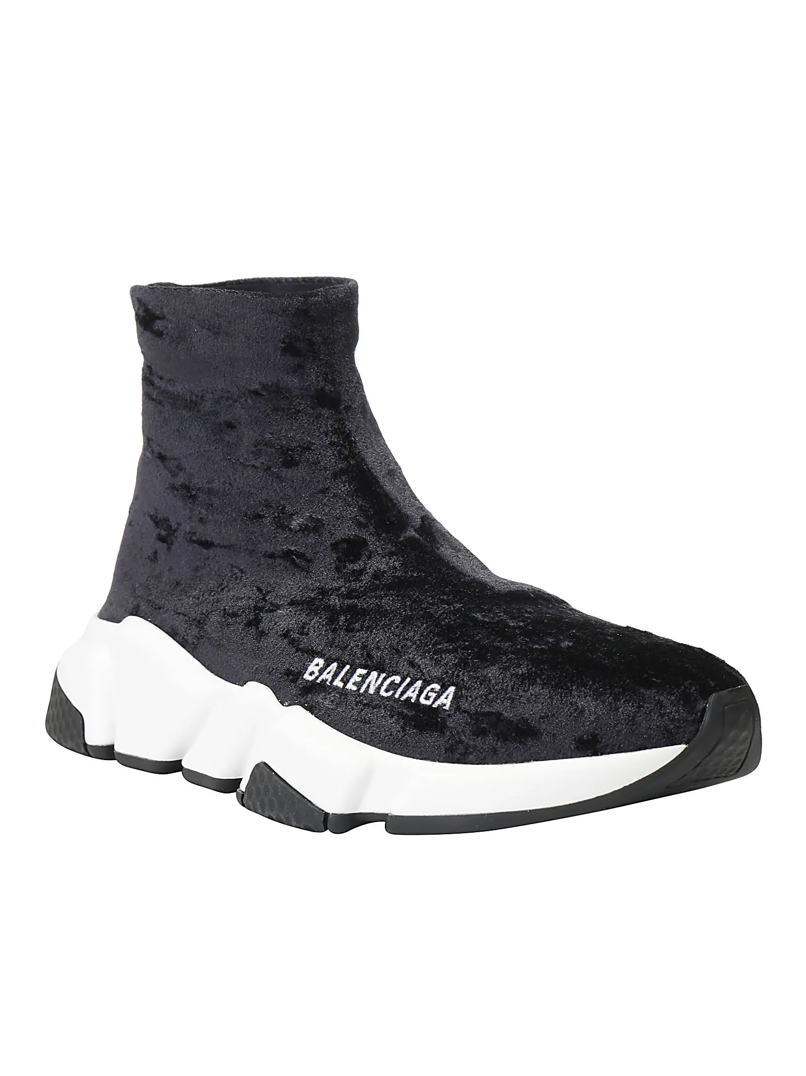 Balenciaga Speed Slip-On Velvet Sneakers