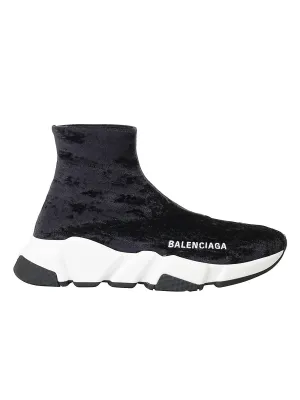 Balenciaga Speed Slip-On Velvet Sneakers