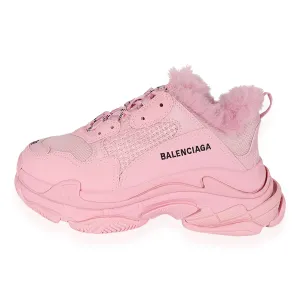 Balenciaga Wmns Triple S Sneaker Fake Fur - Pink