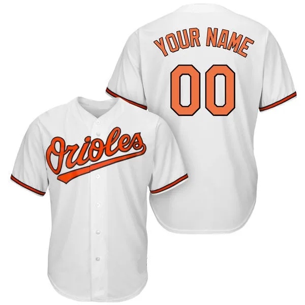 Baltimore Orioles Customizable Baseball Jersey - 3 Styles Available