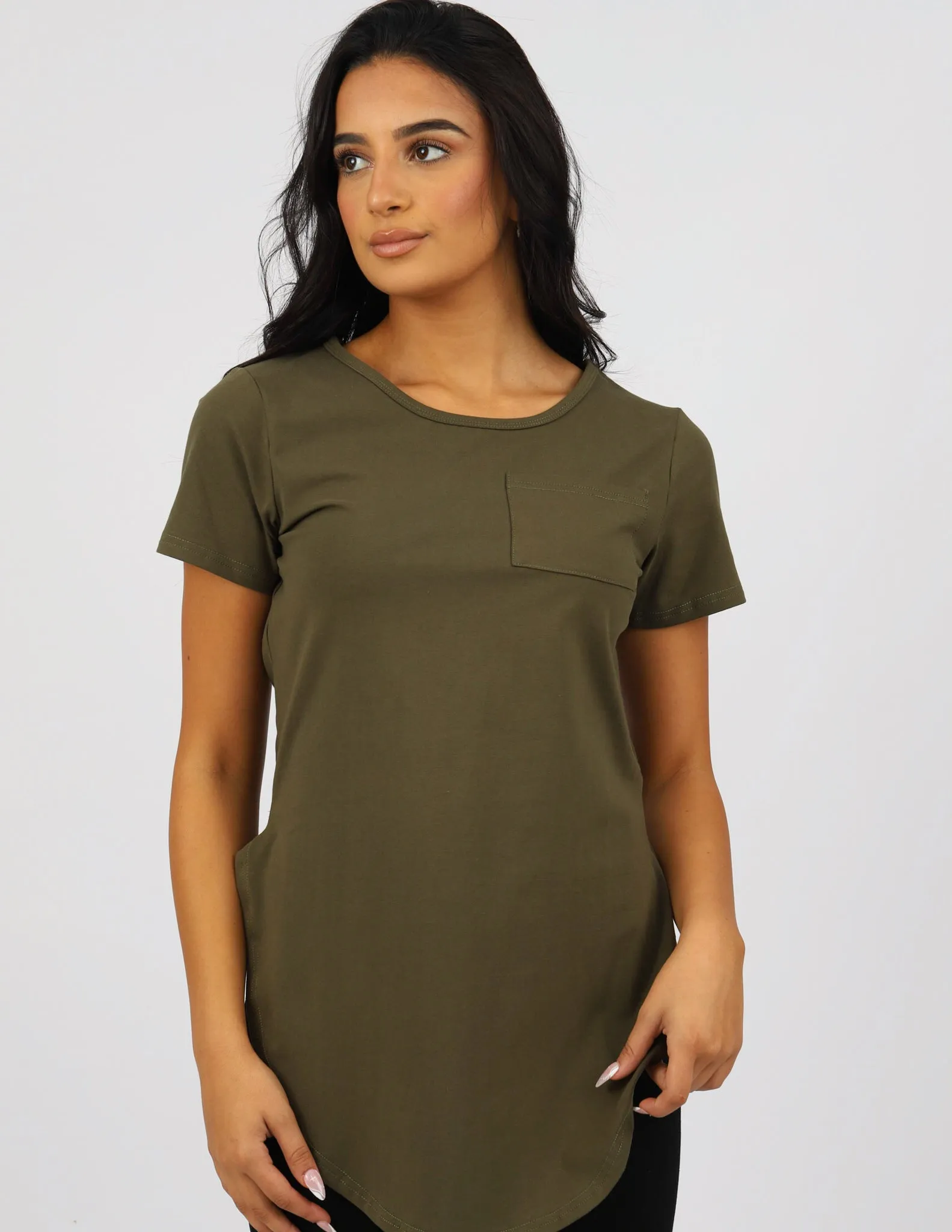 Basic Loop Tee - Shades of Green