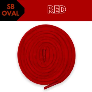 BASICS Oval SB Dunk Laces - Red