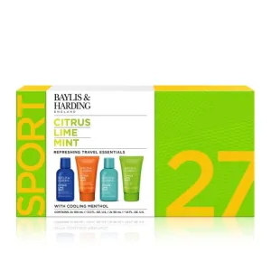 Baylis & Harding Citrus, Lime & Mint Men's Refreshing Travel Essentials Gift Set - Vegan Friendly