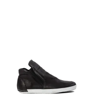 Black High-Top Slip On Shoes