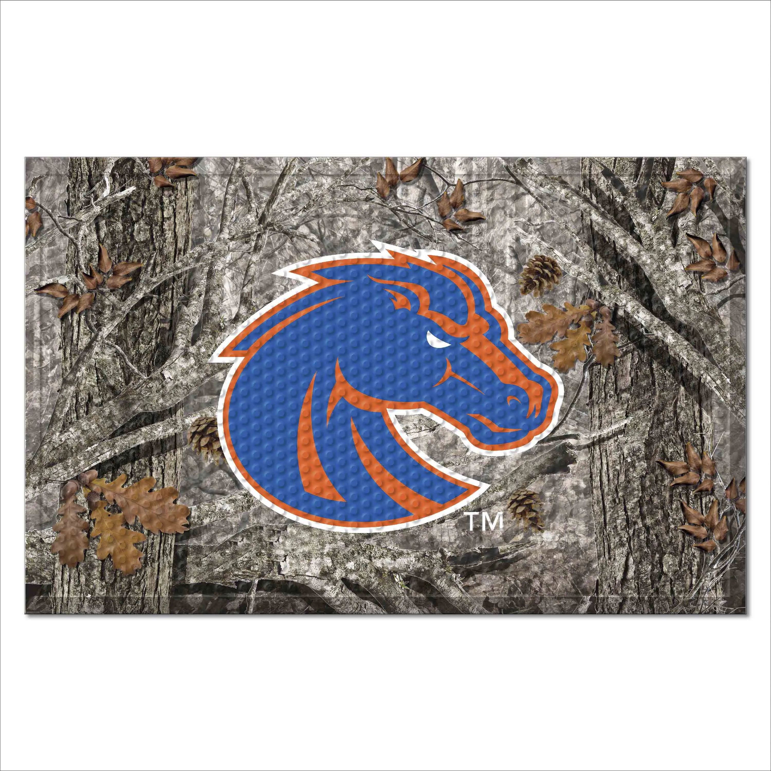 Boise State Broncos Rubber Scraper Door Mat Camo