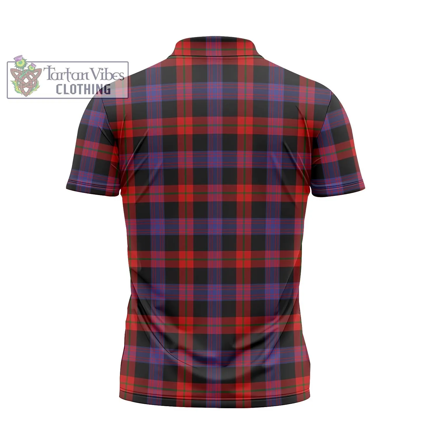 Brown (Broun) Tartan Zipper Polo Shirt