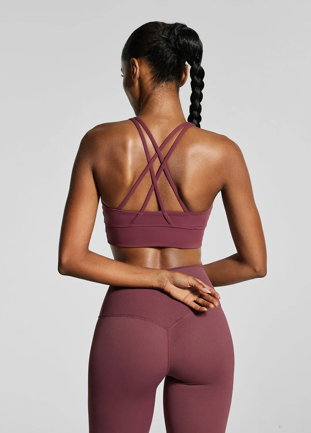 Burgundy Strappy Back Top