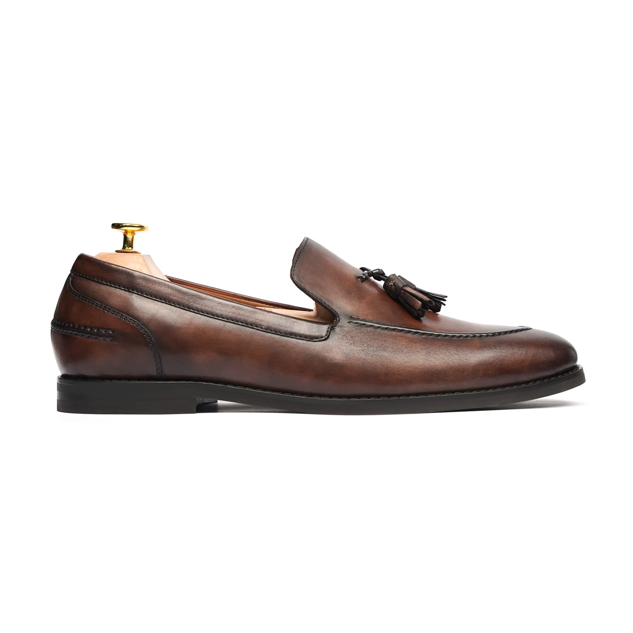 Cabana - Men's Brown Patina Calf Leather Loafer