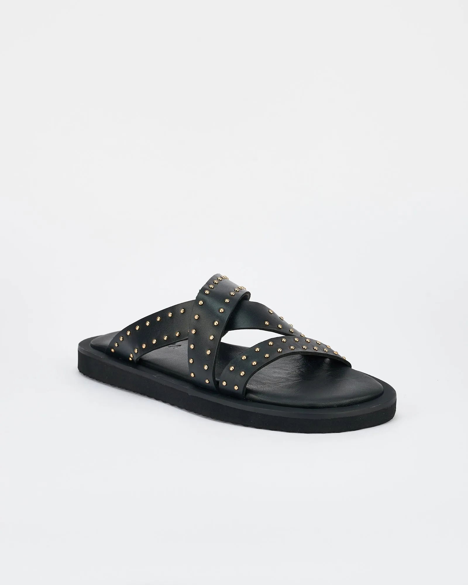 Capri Footbed Black / Gold