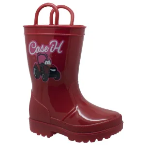 Case IH Children's PVC Boot with Light-Up Outsole Red