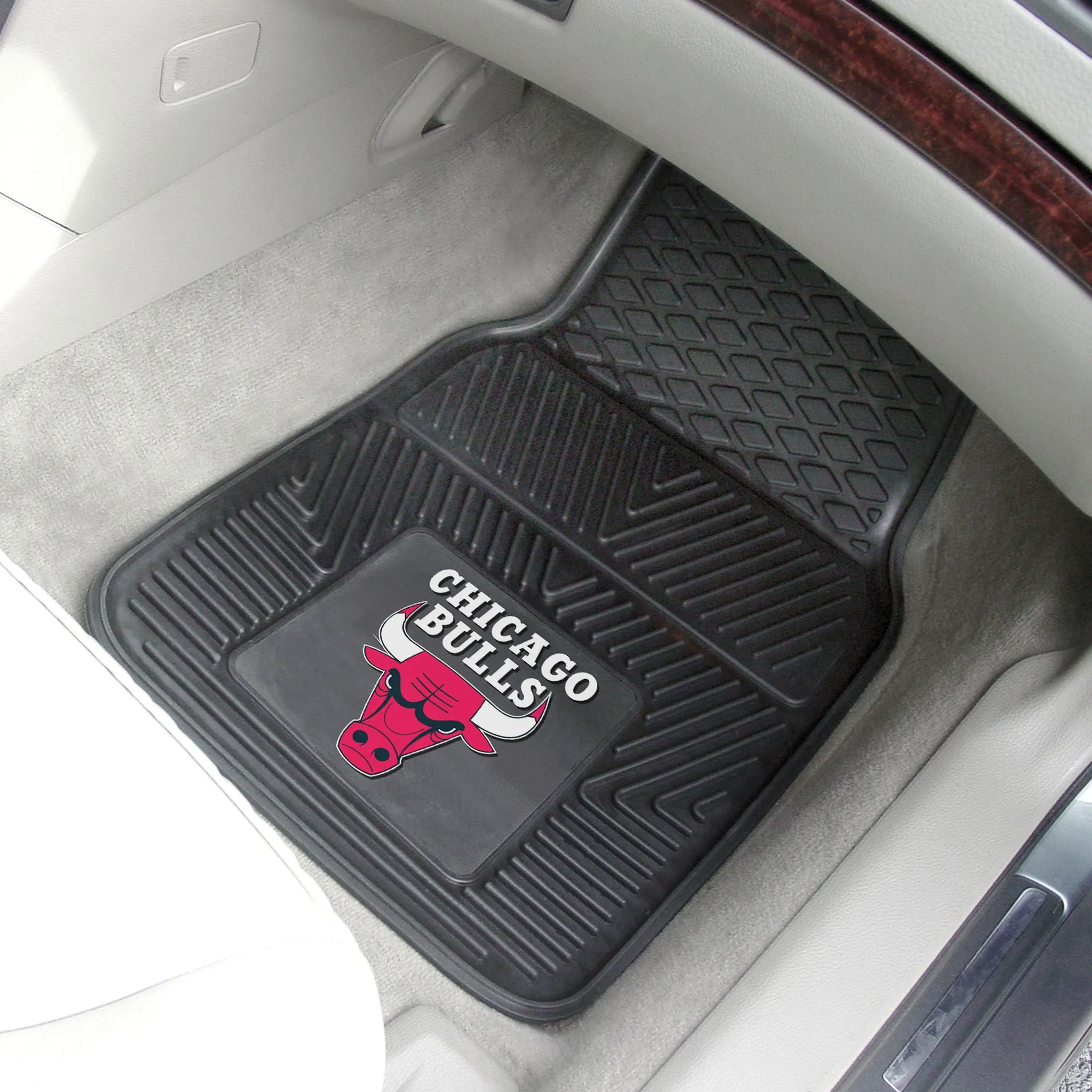 Chicago Bulls Heavy Duty Car Mat Set - 2 Pieces