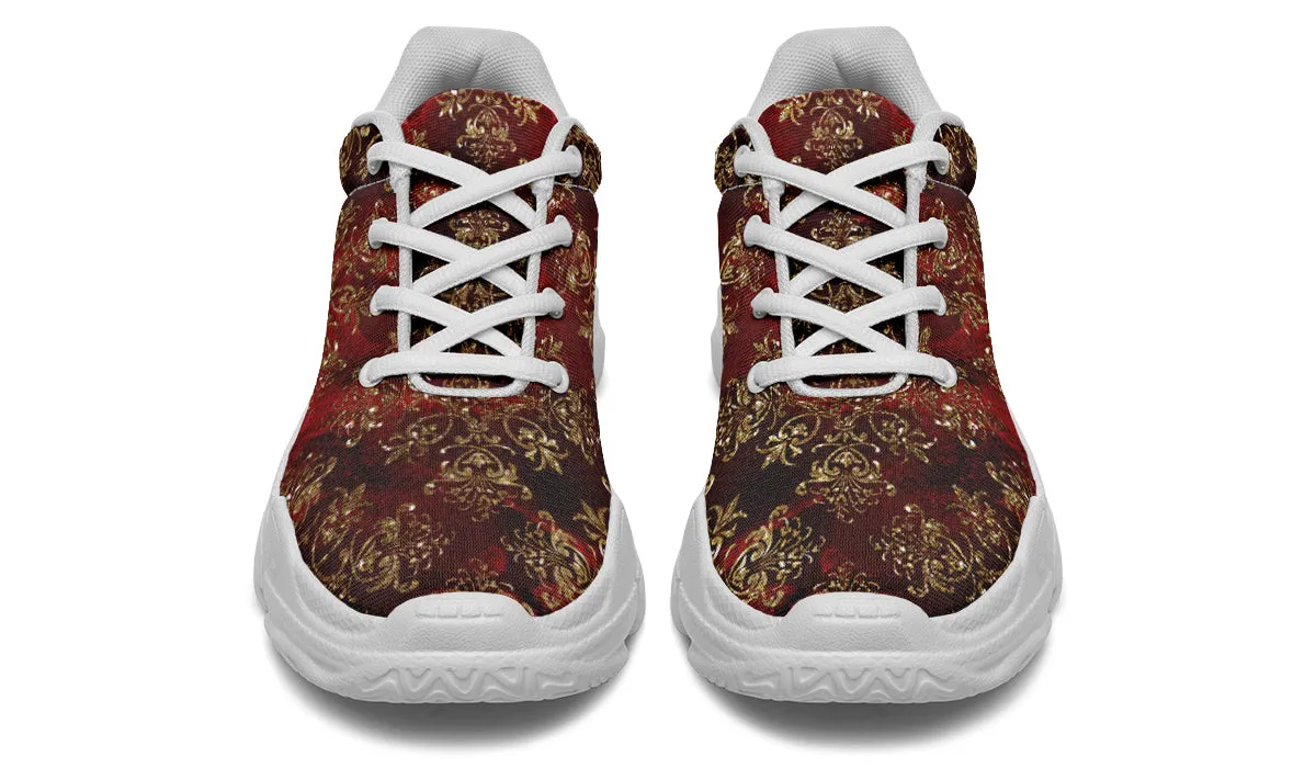 Christmas Wrapping Paper Chunky Sneakers