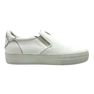 Chrome Hearts Slip On Leather Sneaker White (.925 Silver)