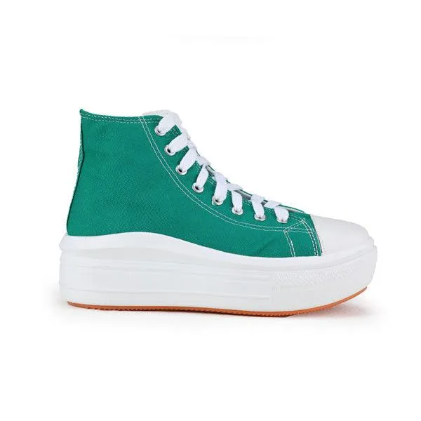 CHUNKY GREEN GIRLS SNEAKERS