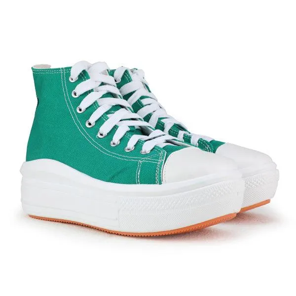 CHUNKY GREEN GIRLS SNEAKERS