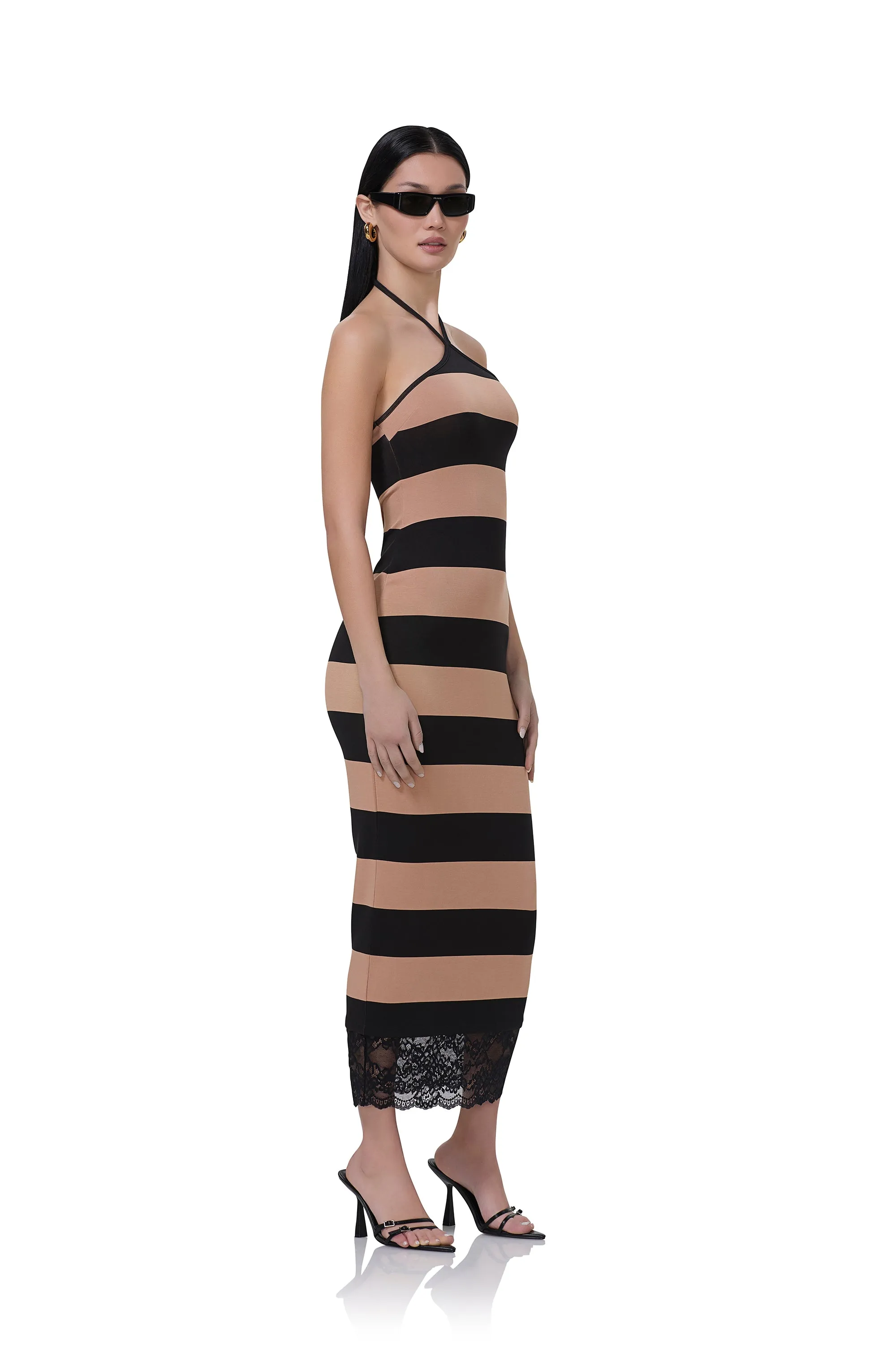 Ciela Dress - Almond Stripe