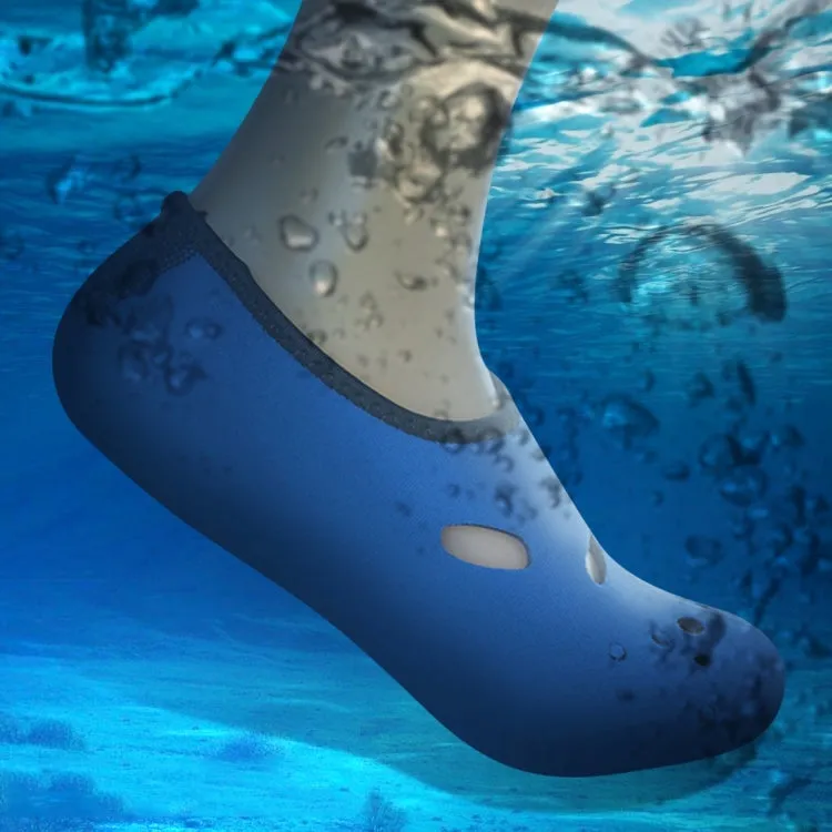 Comfortable and anti-slip 3MM swimming diving socks breathable water to swim the beach socks Size:XL (40-43)(Blue)