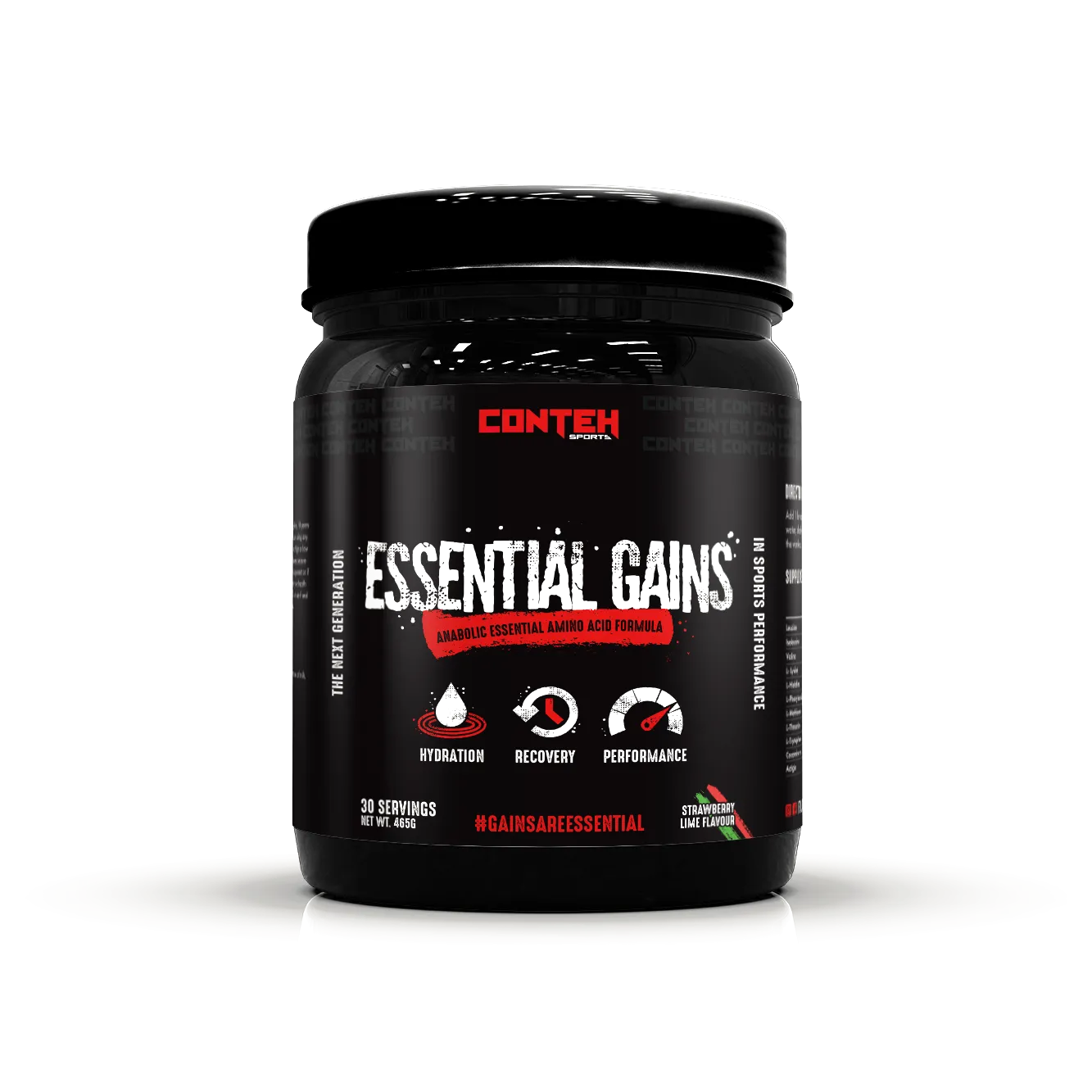 Conteh Sports Essential Gains 465g Strawberry Lime