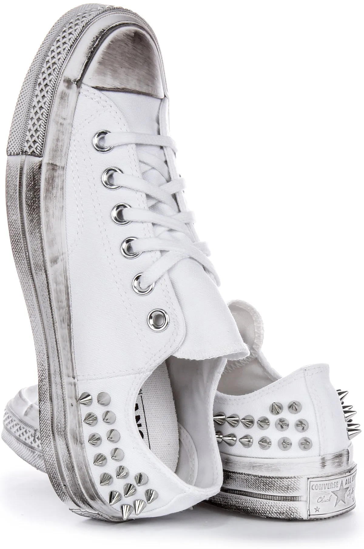 Converse Chuck 70s Vintage Studd A07208C In White Silver