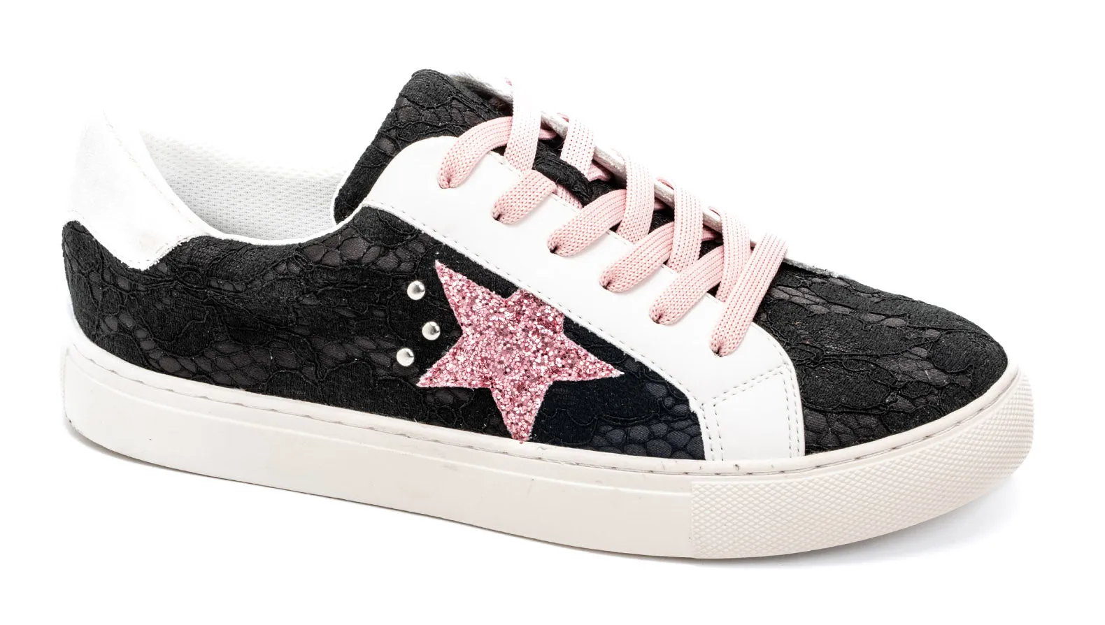 Corky's Supernova Black Lace Sneakers