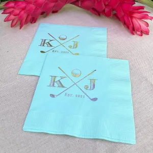 Custom Golf Themed Napkins