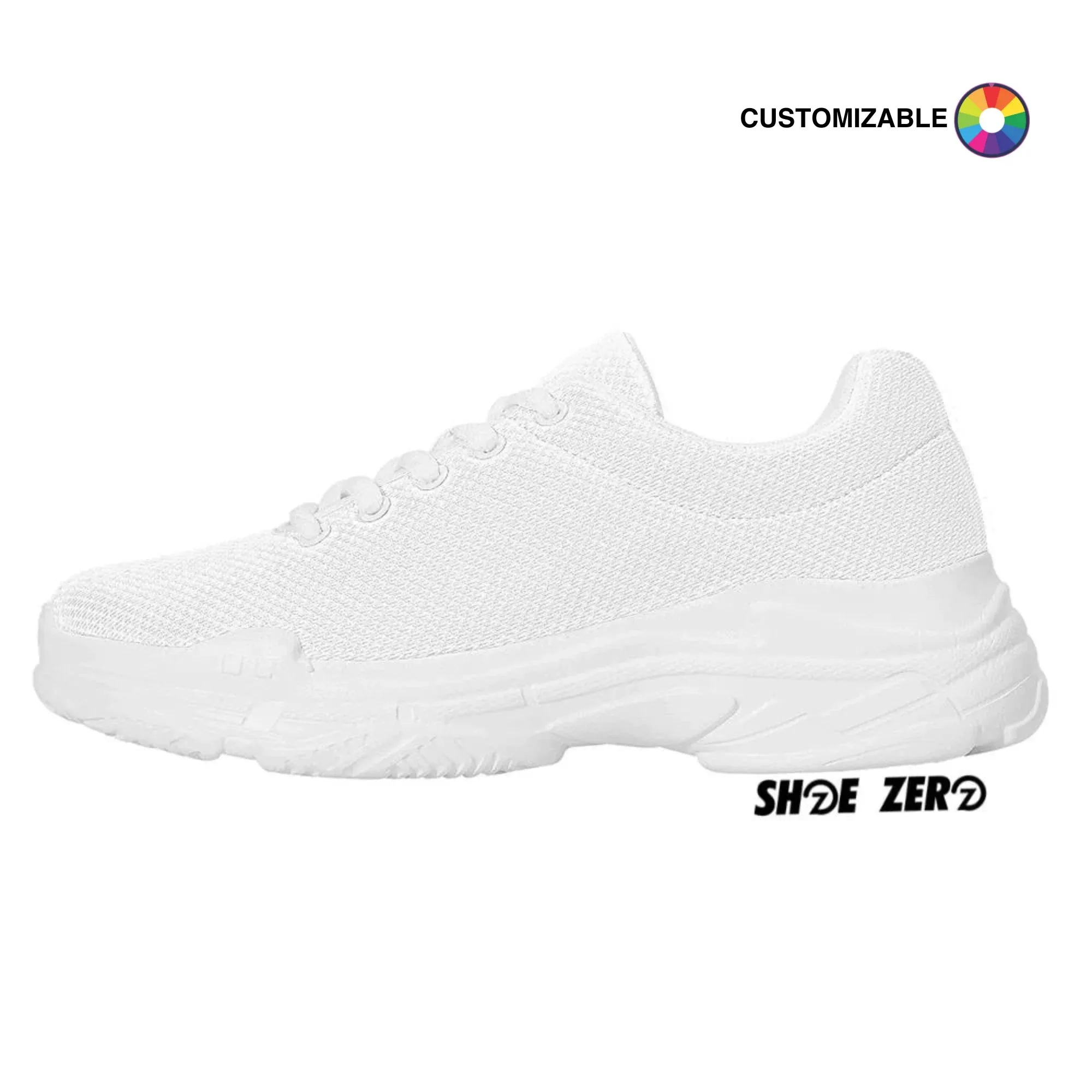 Customizable Chunky Sneakers (White)