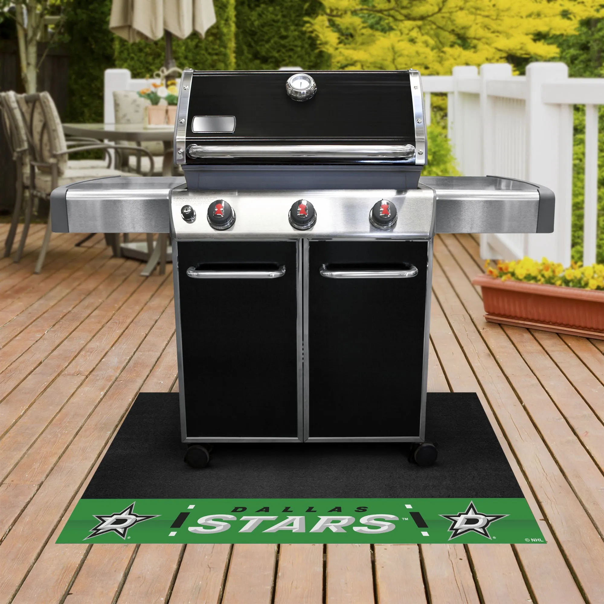 Dallas Stars Vinyl Grill Mat - 26in. x 42in.