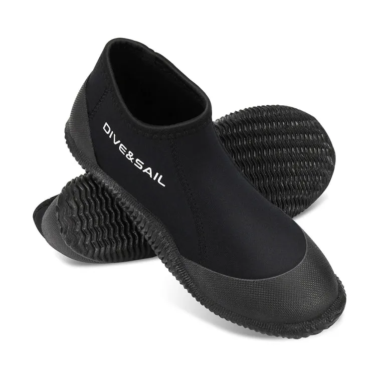 DIVE & SAIL D351002N Diving Boots 3mm Beach Surfing Anti-Slip Shoes, Size: 42(Black Bottom)