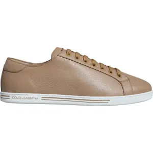 Dolce & Gabbana Brown Low Top Men Saint Tropez Sneakers Shoes