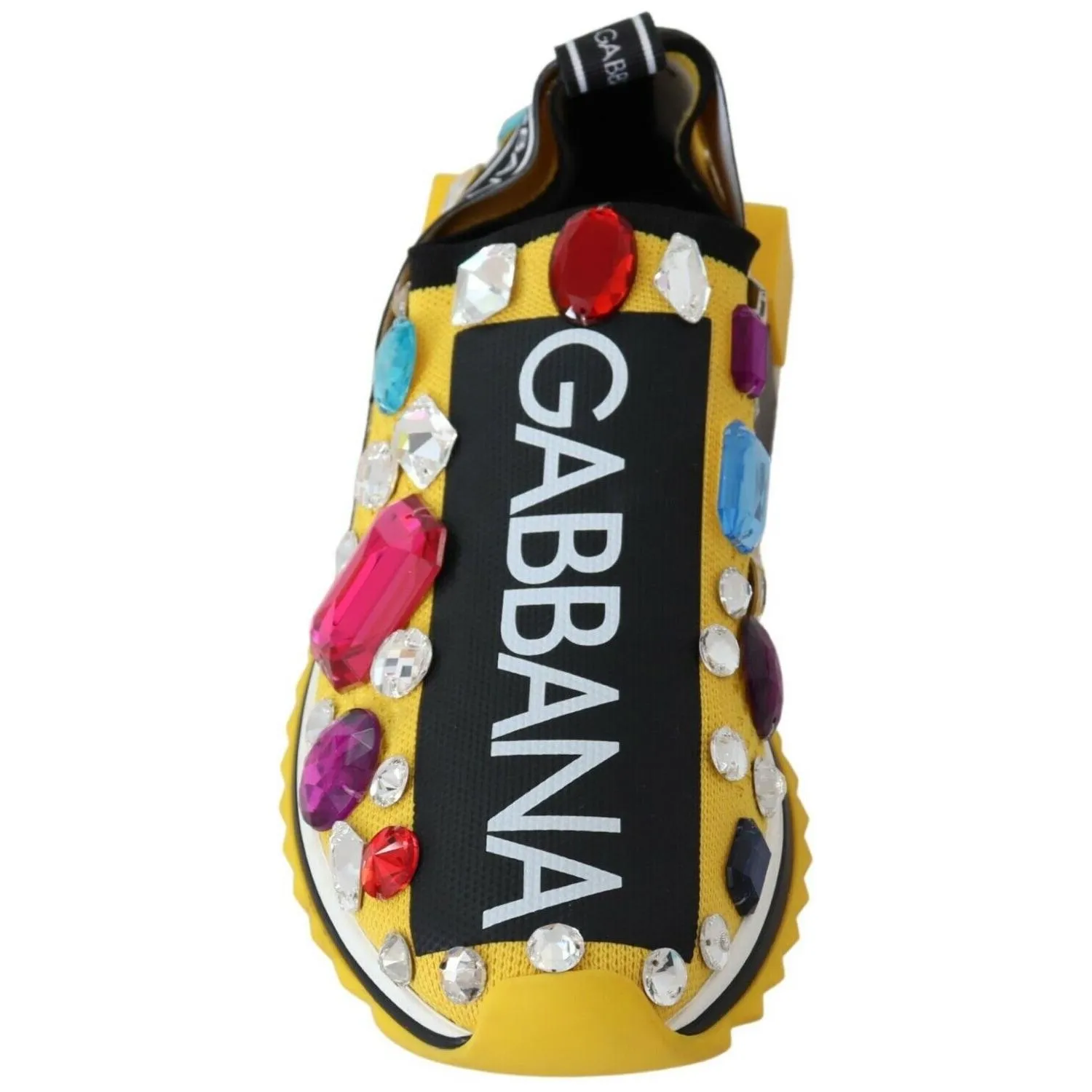 Dolce & Gabbana Embellished Yellow Sorrento Sneakers