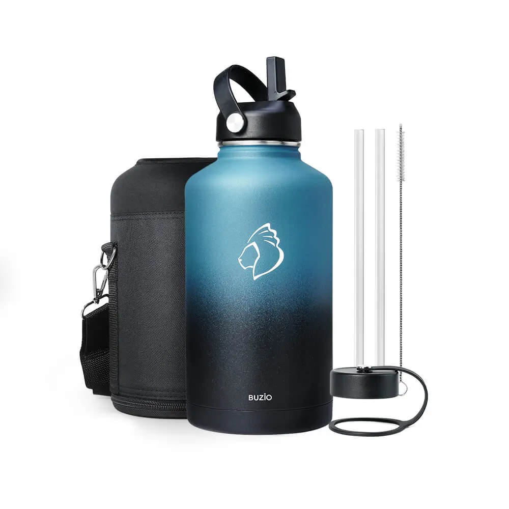 Duet Series Water Bottles with 2 Lids | 64oz