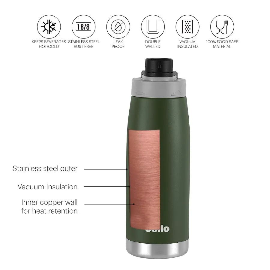 Duro Sports, Vacusteel Water Bottle, 1100ml