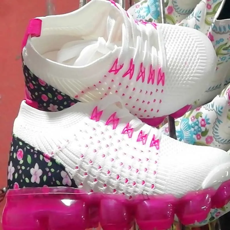 Fashion Floral Stitching Sports Shoes