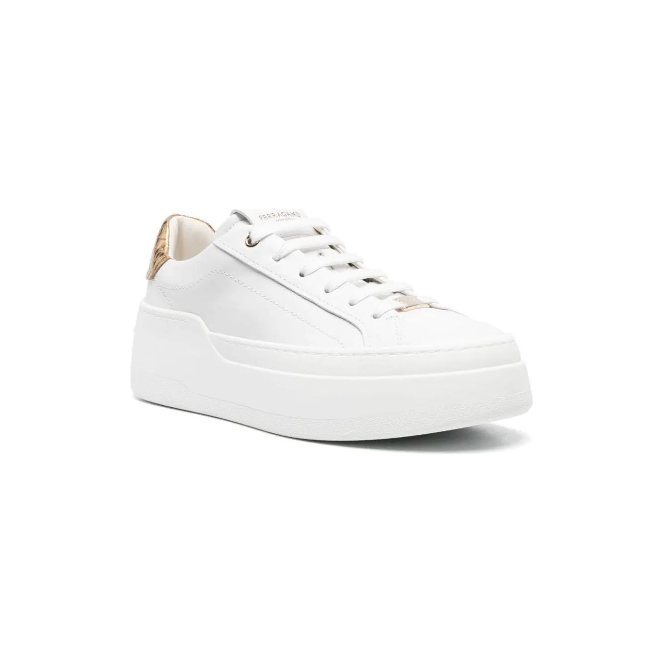 Ferragamo calf leather Sneakers White