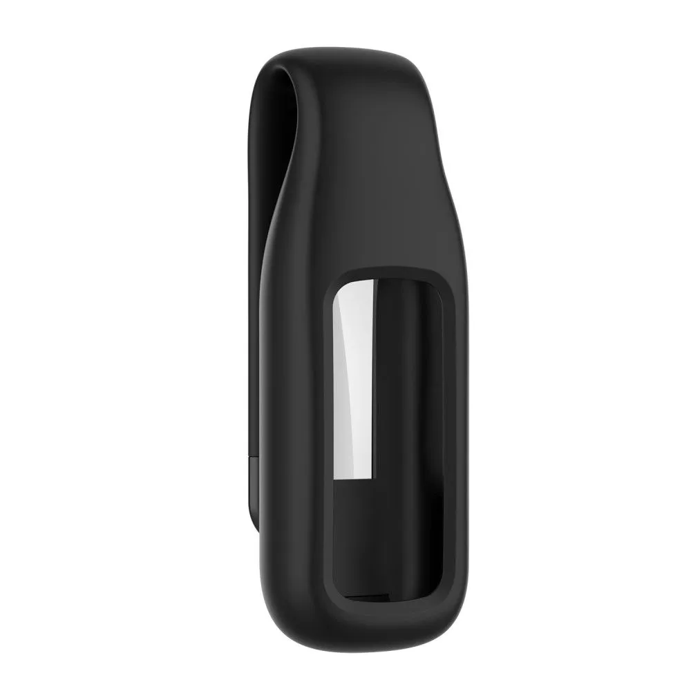 Fitbit Luxe silicone cover with clip holder - Black